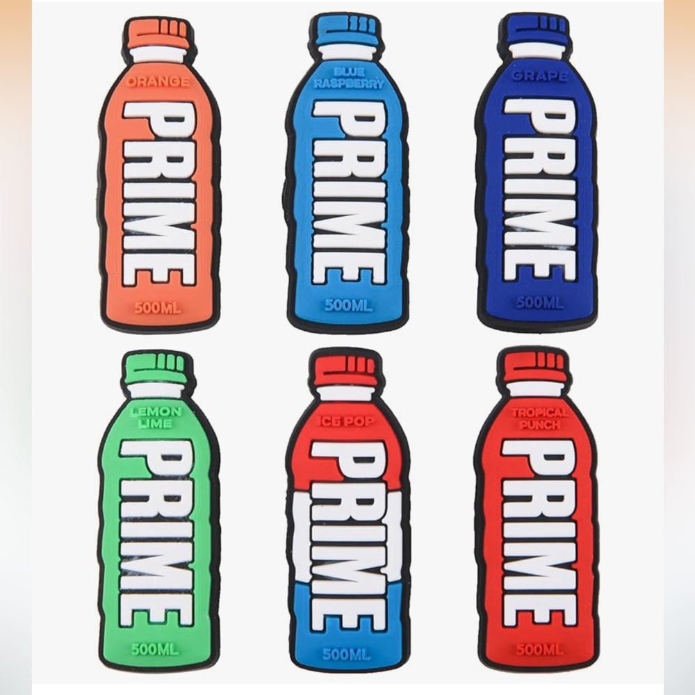 6 Pieces Colorful Bottle Shoe Crocs Charms Kids Drink Charms for Party Favor nwt